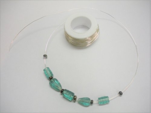 Judy Larson's Wire Crocheted Necklace - , Contemporary Wire Jewelry, Crocheting, wire crocheted necklace